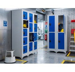 Vestiaire visitable démontable - 1 colonne 2 portes