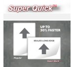 Paquete de 100 fundas de plastificación térmica Fellowes SuperQuick A4, 2 x 125 µ, brillante