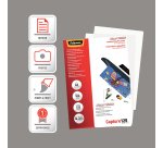 Paquete de 100 fundas de plastificación térmica Fellowes SuperQuick A4, 2 x 125 µ, brillante