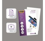 Boîte de 100 pochettes de plastification à chaud A4 - 2 x 80 µ - Fellowes SuperQuick