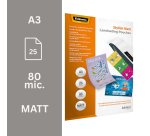 Boite de 25 pochettes de plastification A3 2 x 80 µ mates Fellowes