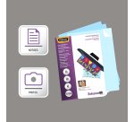 Pochettes de plastification dos adhésif Fellowes A4 75 µ brillantes - Boite de 100