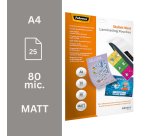Boite de 25 pochettes de plastification A4 2 x 80 µ mates Fellowes
