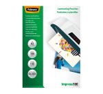 Pochettes de plastification Fellowes A3 2 x 100 µ brillantes - Boite de 100