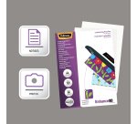 Lamineerhoesjes geperforeerd Fellowes A4 2 x 80 µ glanzend - Doos van 100