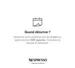 Kit de détartrage pour les machines à café Nespresso & Nespresso Professionnel