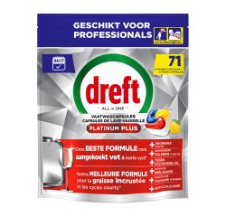 Dreft Professional Platinum Plus citron - 71 capsules