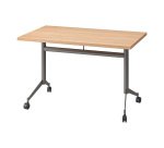 Table rabattable Polly L 120 x P 70 cm plateau chêne clair