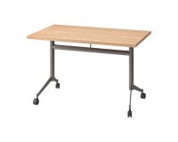 Foldable table Polly L 120 x W 70 cm light oak top