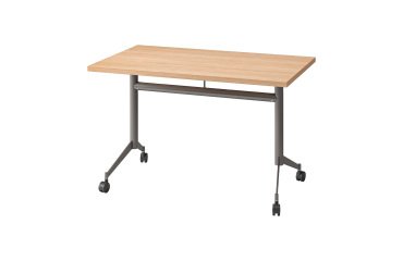 Foldable table Polly L 120 x W 70 cm light oak top