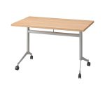 Table rabattable Polly L 120 x P 70 cm plateau chêne clair