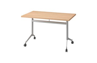 Table rabattable Polly L 120 x P 70 cm plateau chêne clair