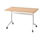 Table rabattable Polly L 120 x P 70 cm plateau chêne clair