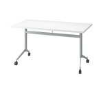 Table rabattable Polly L 140 x P 70 cm plateau blanc