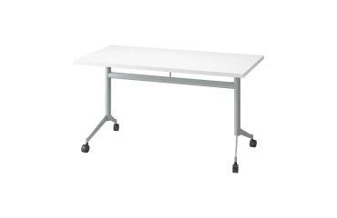 Table rabattable Polly L 140 x P 70 cm plateau blanc