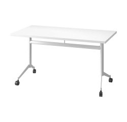Foldable Table Polly L 140 x W 70 cm white top