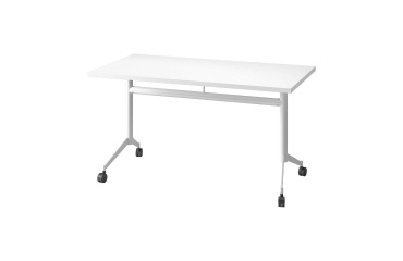 Foldable Table Polly L 140 x W 70 cm white top