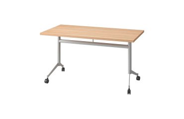 Table rabattable Polly L 140 x P 70 cm plateau chêne clair