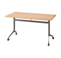 Foldable table Polly L 140 x D 70 cm light oak top