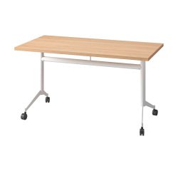 Table rabattable Polly L 140 x P 70 cm plateau chêne clair