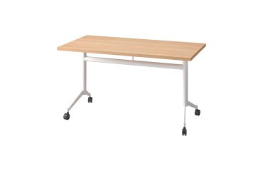 Table rabattable Polly L 140 x P 70 cm plateau chêne clair