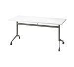 Table rabattable Polly L 160 x P 70 cm plateau blanc