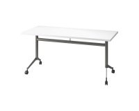 Table de réunion rabattable à roulettes POLLY - plateau profondeur 70cm