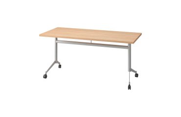 Table rabattable Polly L 160 x P 70 cm plateau chêne clair