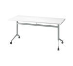 Table rabattable Polly L 160 x P 70 cm plateau blanc