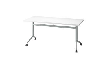 Table rabattable Polly L 160 x P 70 cm plateau blanc