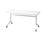 Table rabattable Polly L 160 x P 70 cm plateau blanc
