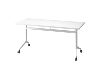 Table rabattable Polly L 160 x P 70 cm plateau blanc