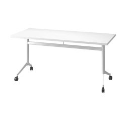 Foldable Table Polly L 160 x D 70 cm white top