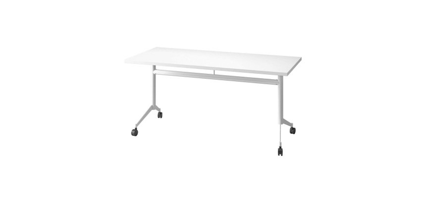 Foldable Table Polly L 160 x D 70 cm white top