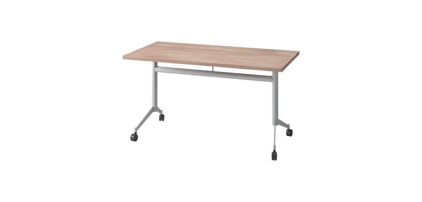 Klapptisch Polly L 140 x T 70 cm Tischplatte Ulme - Nicht brennbar M3