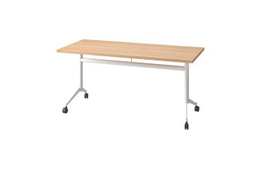 Klappbarer Tisch Polly L 160 x T 70 cm helles Eichenfurnier