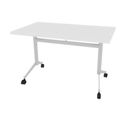 Klappbarer Tisch Polly L 120 x T 70 cm weiße Platte