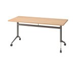 Table rabattable Polly L 160 x P 70 cm plateau chêne clair