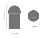 Trash can Push 60 liters round Brabantia