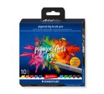 Staedtler Pigment 373 Artist Series Pinselspitzen-Filzstift, klassische assortierte Farben - Etui mit 10 Stück