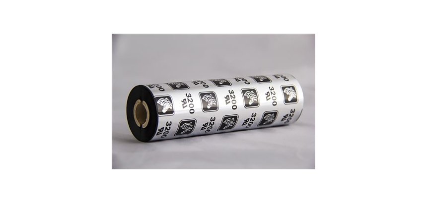 Caja 12 rollos cinta de transferencia térmica Zebra con cera interior 110 mm  x 74 m x Ø 12,7 mm
