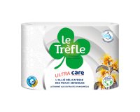 Papier toilette quadruple épaisseur Ultra Care Le Trefle - 12 rouleaux de 115 feuilles