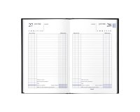 Agenda carré Perpétuel Recette-Dépense journalier - 21,4 x 14 cm
