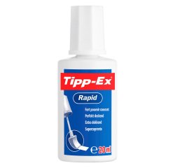 Correcteur liquide blanc flacon Tipp-Ex Rapid contenance 20 ml