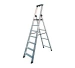 Scala apribile STP Issima per uso industriale e domestico in alluminio, 7 gradini