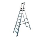 Scala apribile STP Issima per uso industriale e domestico in alluminio, 8 gradini