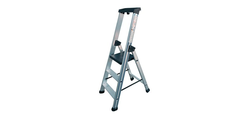 Scala apribile STP Issima per uso industriale e domestico in alluminio, 3 gradini