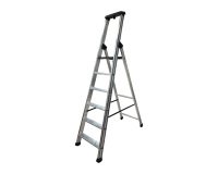 Scala apribile STP Issima per uso industriale e domestico in alluminio, 6 gradini