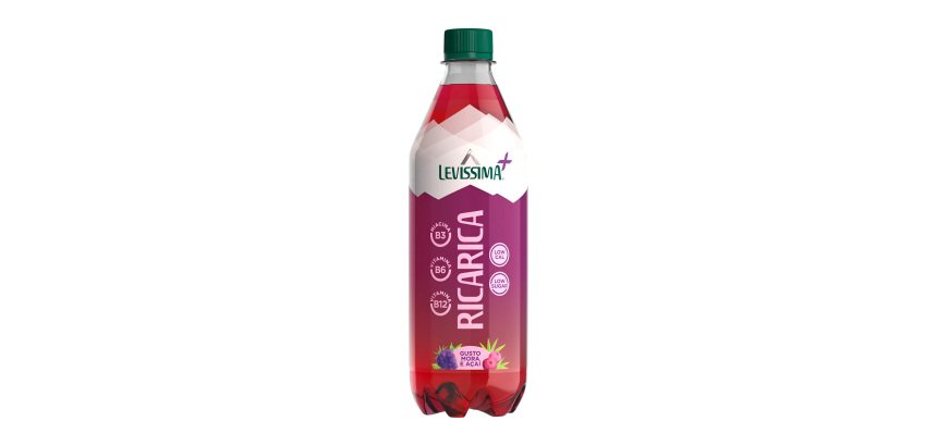 Levissima + Ricarica gusto mora e acai - Pet 500ml - confezione 12 bottiglie