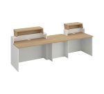 Straight reception desk L 280 x D 83 cm Quadri oak